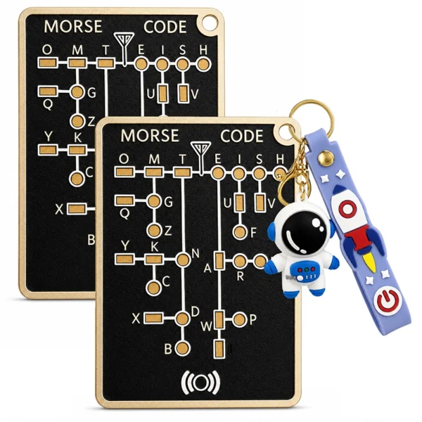 Morse Code Trainer Card with LED Indicator-2pcs