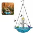 Solar Fountain for Bird Bath-Blue