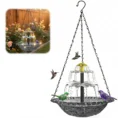 Solar Fountain for Bird Bath-Gray